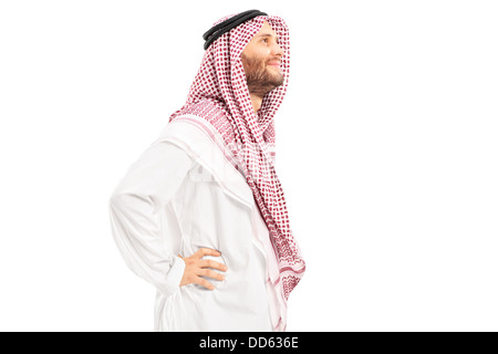 Male arab person standing Stock Photo
