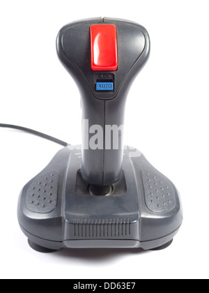 Classic joystick on white background Stock Photo - Alamy