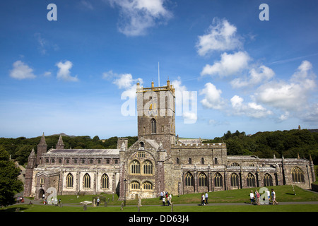 St Davids Cathedral, Pembrokeshire, Wales Stock Photo