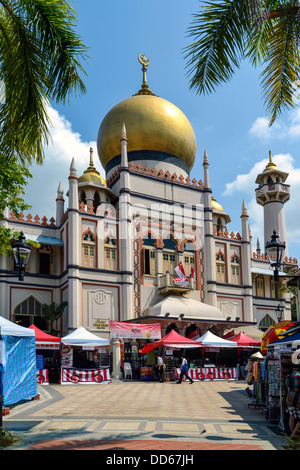 Asia Singapore Sultan’s Mosque in Kampong Glam Stock Photo