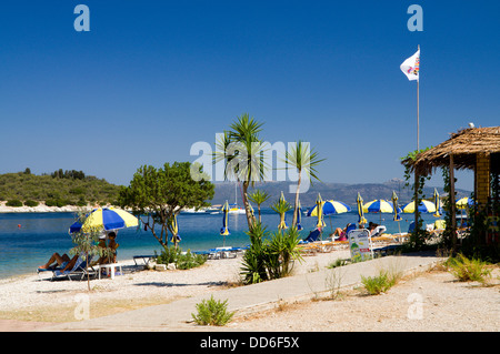 Fanari Beach, Atherinos Bay, Meganisi, Lefkas, Ionian Islands, Greece. Stock Photo