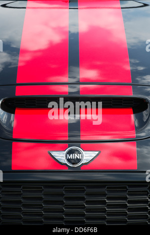 BMW Mini john Cooper works coupe front end badge detail Stock Photo