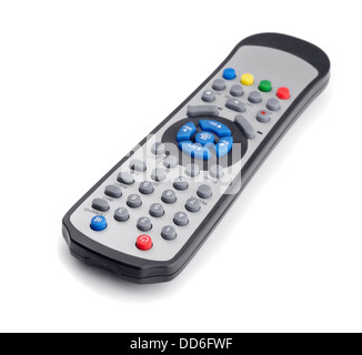 Universal remote control isolated on white Stock Photo
