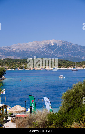 Fanari Beach, Atherinos Bay, Meganisi, Lefkas, Ionian Islands, Greece. Stock Photo