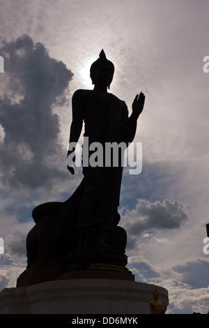 Buddha statue with dark sky in rainy day Stock Photo - Alamy