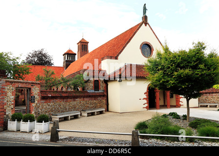 Shrine of Our Lady of Walsingham, 20th century Anglican Church, Norfolk England UK modern churches Stock Photo