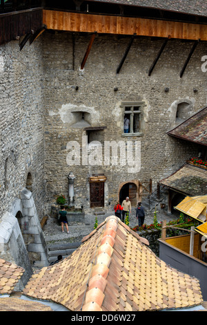 Chateau De Chillon, Montreux Stock Photo