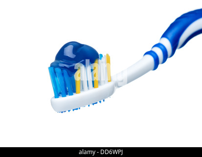 Toothbrush and toothpaste Stock Photo