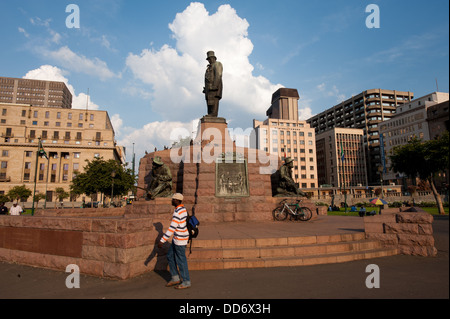 Statue of Paul Kruger on Church Square, Pretoria, South Africa Stock Photo