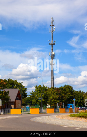 An antenna for broadband communication. Stock Photo