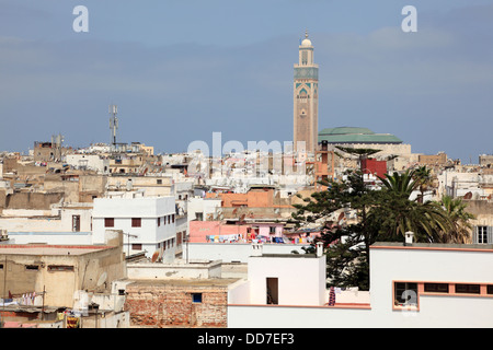 View over the old city of Casablanca, Morocco Stock Photo