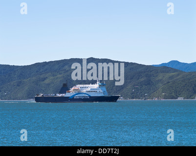 dh Wellington Habour WELLINGTON NEW ZEALAND Bluebridge Cook Strait ferry Straitsman departing Wellington bound Picton Stock Photo