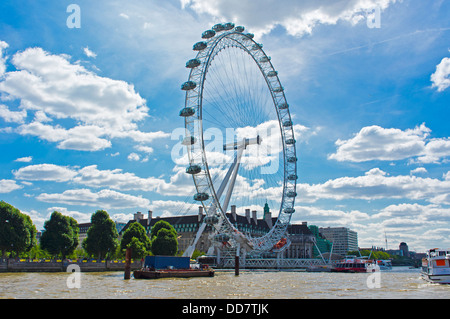 London Eye England Uk River Thames Stock Photo