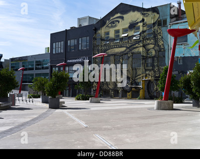 dh New Plymouth TARANAKI NEW ZEALAND Wall painted mural side of building painting Stock Photo