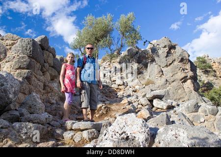 Lato, ancient city on the island of Crete Stock Photo