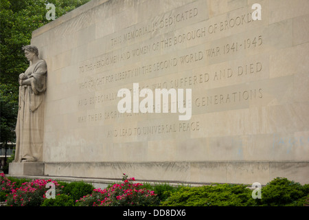 Brooklyn war memorial at Cadman plaza park Stock Photo