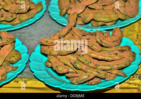 tamarind pods Stock Photo