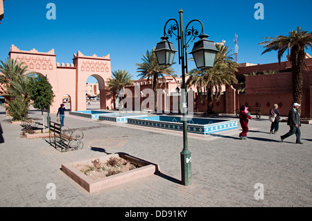 Daily life in Ouarzazate city center, Morocco Stock Photo