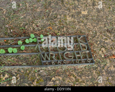 USA, Wisconsin, Spring Green, Frank Lloyd Wright compound, Taliesin, Unity Chapel Cemetery, Frank Lloyd Wright Grave. Stock Photo