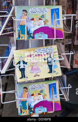 England, Lancashire, Blackpool, Souvenir Postcards Stock Photo