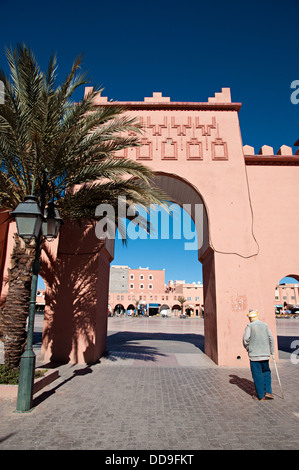 Daily life in Ouarzazate city center, Morocco Stock Photo