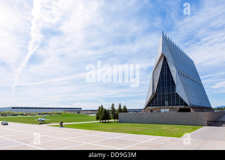 Cadet Chapel and parade ground at the United States Air Force Academy ...