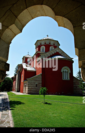 Zica, the only monastery in Serbia which was painted in red, is the foundation of first Serbian King Stefan the First-Crowned.