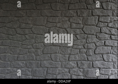 Black stone wall background Stock Photo