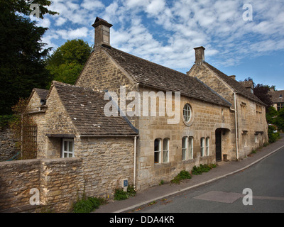 Street in Bisley, Gloucestershire, England Stock Photo