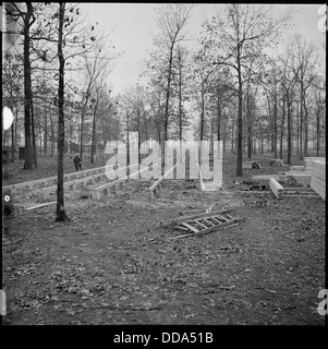 Rohwer Relocation Center, McGehee, Arkansas. Volunteer workers are here constructing apartments for . . . - - 538900 Stock Photo