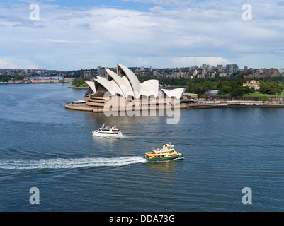 dh Sydney Harbour SYDNEY AUSTRALIA Harbour City Ferries ferry Sydney Opera House boats aerial Stock Photo