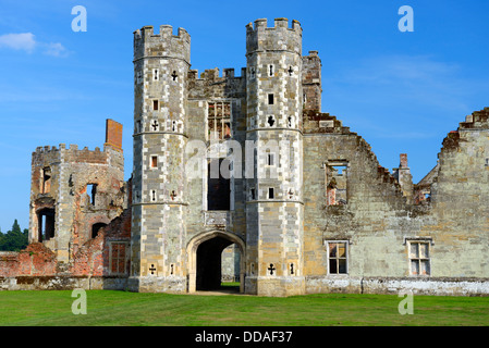 The remains of Cowdray House, Midhurst, West Sussex, UK Stock Photo