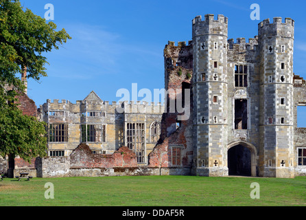 The remains of Cowdray House, Midhurst, West Sussex, UK Stock Photo