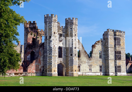 The remains of Cowdray House, Midhurst, West Sussex, UK Stock Photo