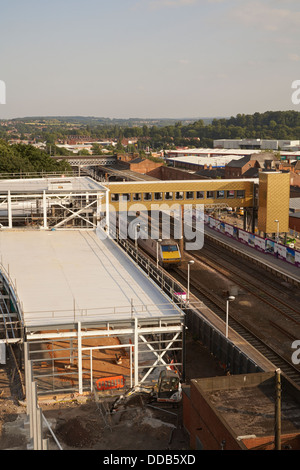 Redevelopment of Wakefield Westgate Railway Station. Stock Photo