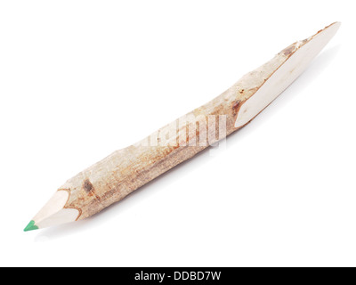pencil a branch on a white background Stock Photo