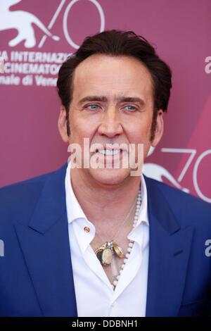 NICOLAS CAGE JOE PHOTOCALL 70TH VENICE FILM FESTIVAL LIDO VENICE  ITALY 30 August 2013 Stock Photo