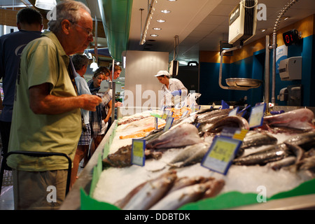 Puerto Pollensa, Majorca, Spain, in the Eroski shopping center in Port de Pollenca Stock Photo