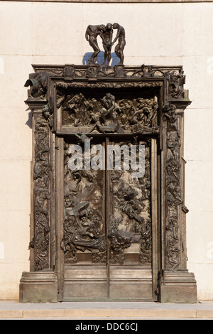 The Gates of Hell by Auguste Rodin, Rodin museum, Paris, Ile de France, France Stock Photo