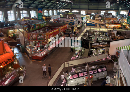 INTERIOR OF SOUTH BUILDING SAINT LAWRENCE MARKET FRONT STREET OLD TOWN TORONTO ONTARIO CANADA Stock Photo