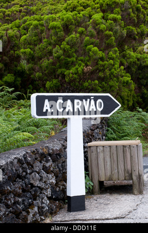 Gruta do Algar do Carvao, Terceira, Azores, Portugal Stock Photo