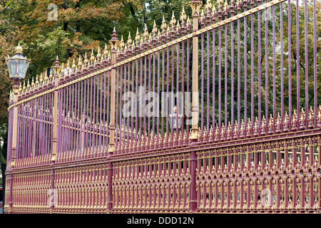 Decorative grille fence, Hofburg palace, Vienna, Austria Stock Photo