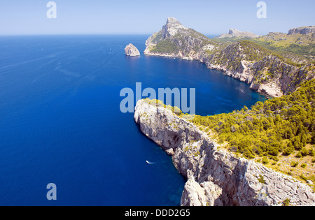 Cape Formentor in the Coast of North Mallorca, Spain ( Balearic Islands ) Stock Photo
