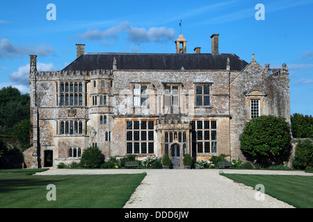 Brympton d'Evercy manor house, including St Andrews Church, near Yeovil, Somerset, South West England, UK Stock Photo
