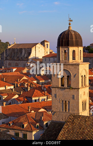 View over City with Franciscan Monastery, Dubrovnik, Croatia, Europe Stock Photo