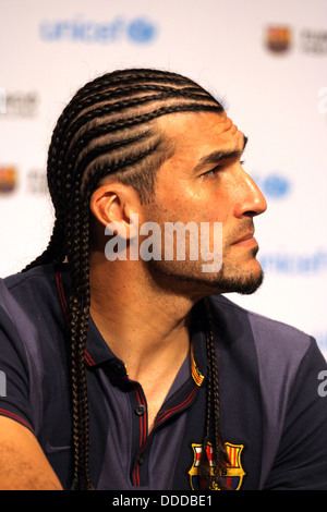 FC Barcelona goalkeeper Jose Manuel Pinto Stock Photo