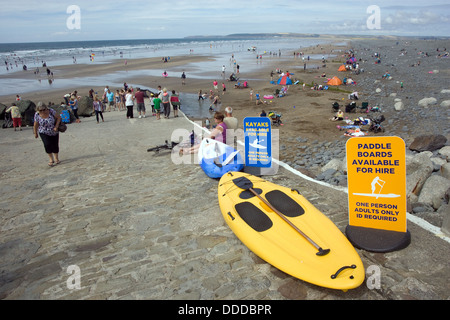 Westward Ho beach North Devon Stock Photo