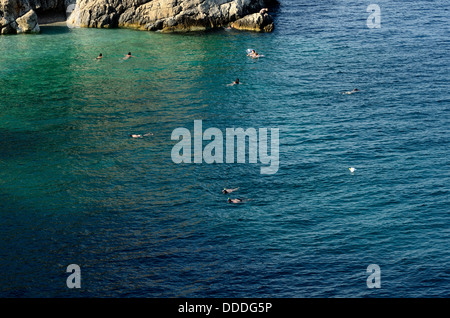 Beach near Brsec  village Istria Croatia Adriatic sea Stock Photo