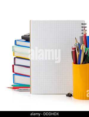 back to school concept isolated on white background Stock Photo