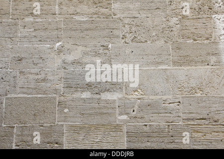 close-up view of old stone brick wall Stock Photo
